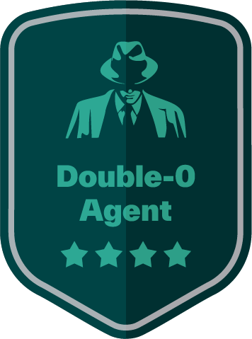 Double 0 Agent Badge
